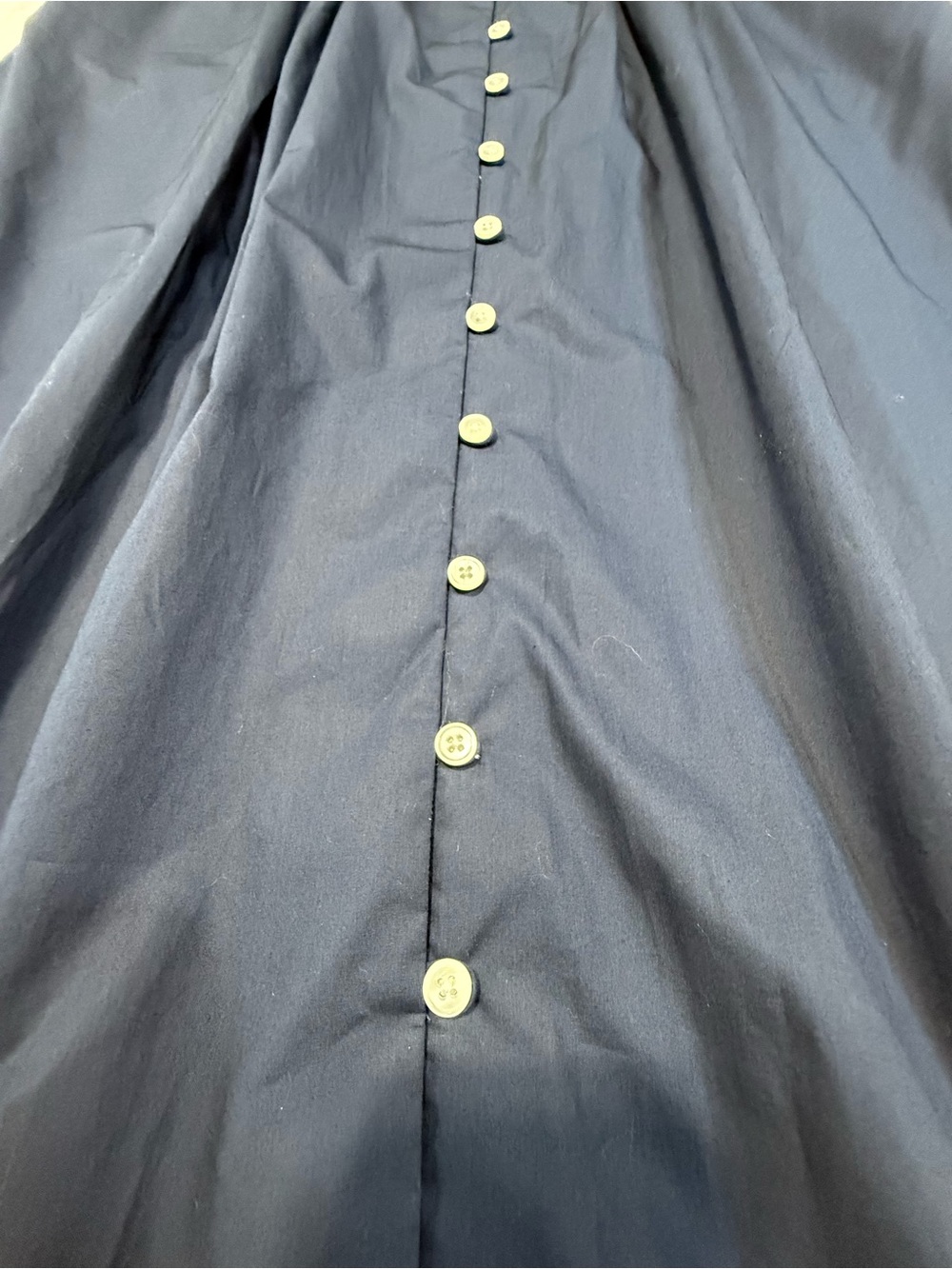 J. Crew Navy Button-Front Midi Dress NWOT - Picture 8 of 16